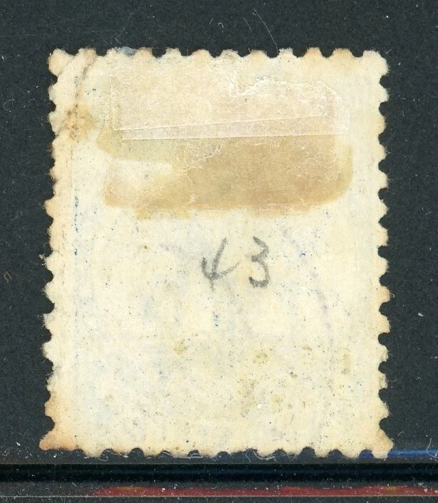 SAMOA SG45 Usado 1890-92 4p palmeiras azuis Perf 12X11&1/2 CV$24 - Imagem 2 de 2