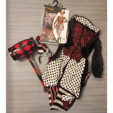 Spirit Halloween Dark Vintage Clown Costume Child XL 14-16 with Mallet Accessory