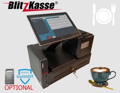 TSE Kassensystem Gastro Touchmonitor + PC + Drucker + Kassensoftware