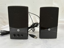 HP Multimedia Speakers 2.p For Laptop Desktop Small USB Audio Jack, unused