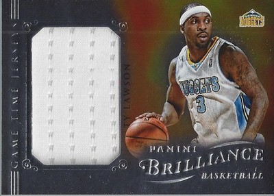 2012-13 Panini Brilliance Game Time Jerseys #20 Ty Lawson Jersey - BSK