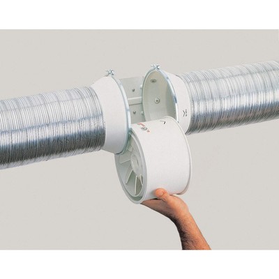 SOLER & PALAU TD-100 Plastic 4''dia,3.8''H,3.8''W Inline DuctFan 3CGA3