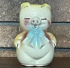 Vintage Shawnee Piggy Bank W/Cork Stopper 1940s-50s USA American Ceramic Pottery