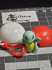 Vintage 1999 Burger King Pokemon Squirtle Squirt Figure Keychain w/Poke Ball Toy