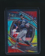 NELSON CRUZ 2020 PANINI SELECT TIE-DYE PRIZM PARALLEL 13/20 #185