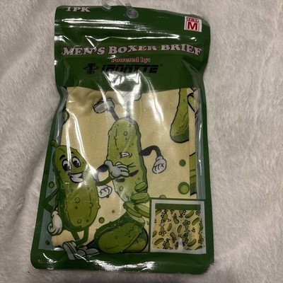 Dill Pickle Mens Boxer Briefs Sockopath Pickle Chips Size Medium NEW
