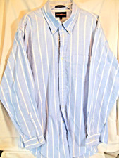 Chaps Ralph Lauren Oxford style dress shirt light blue with white 16.5" neck