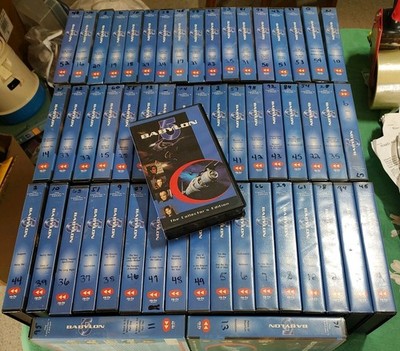 Babylon 5 Collector's Edition Re-TV Series Lot 5 seasons + 1 Movie 54 VHS Tapes