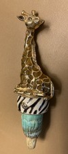 St. John Gold Giraffe Wine Bottle Cork Stopper