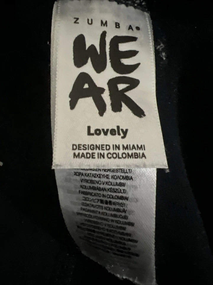 Zumba Wear Preciosas Leggings Grandes Para Mujer Bloque de Color - Negro Rosa Naranja Púrpura Foto 3 de 3