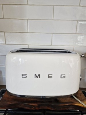Teilweise funktionsfähig, Smeg TSF02CRUK 50er Retro Style langer 4 Scheiben Toaster, Creme Lesen  