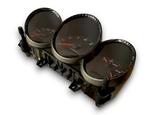 Gloss Carbon Fiber Dash Dial Gauge Rings Trim For Porsche 718 Cayman Boxster