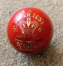 Krykiet klasy A super test 5,5 uncji ręcznie szyta skórzana piłka do krykieta