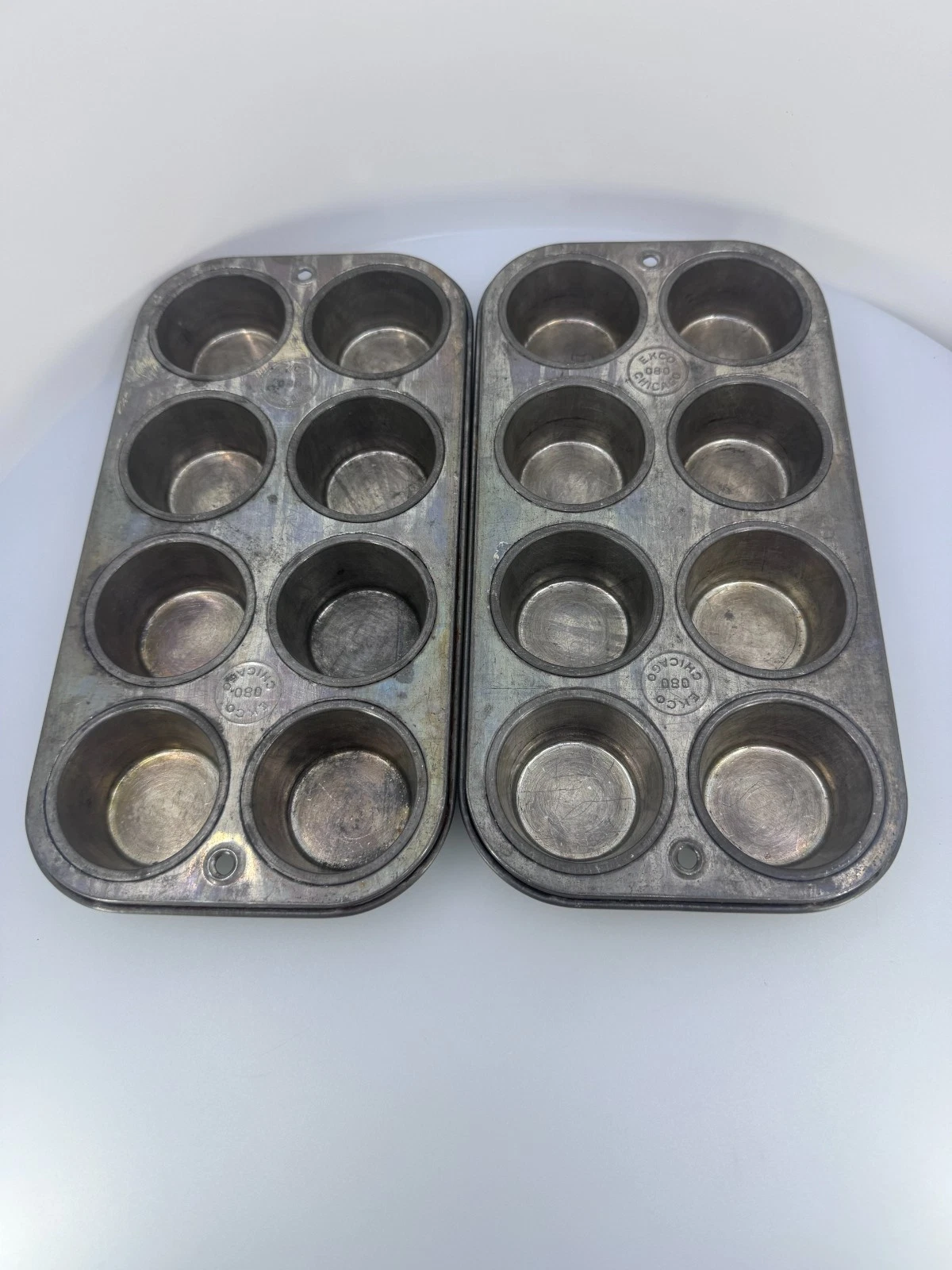 Two Vintage EKCO 8 Hole Mini Cupcake Muffin Tins Chicago 080
Opens in a new window or tab