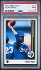 1989 Upper Deck - Nolan Ryan #774 - Texas Rangers - Throwing Football - PSA 9