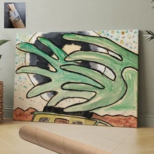 Arthur Dove Usa Ball Barge Trees CANVAS WALL ART 30x20 in