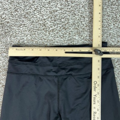 Lululemon Pants Womens 4 Black Capri Leggings Wide Waistband Yoga
