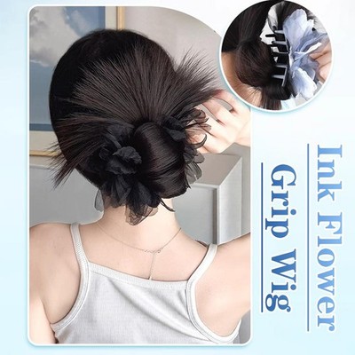 Synthetic Hair Bun Lifelike Wig Gripping Clip Elastic Women False Hair Piec X7I8
