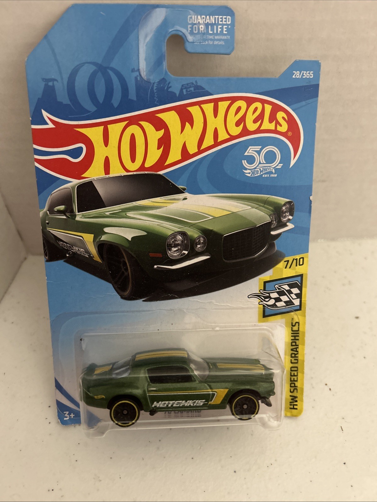 Hot Wheels 2018 HW Speed Graphics #7/10 '70 Camaro #28/365 HOTCHKIS