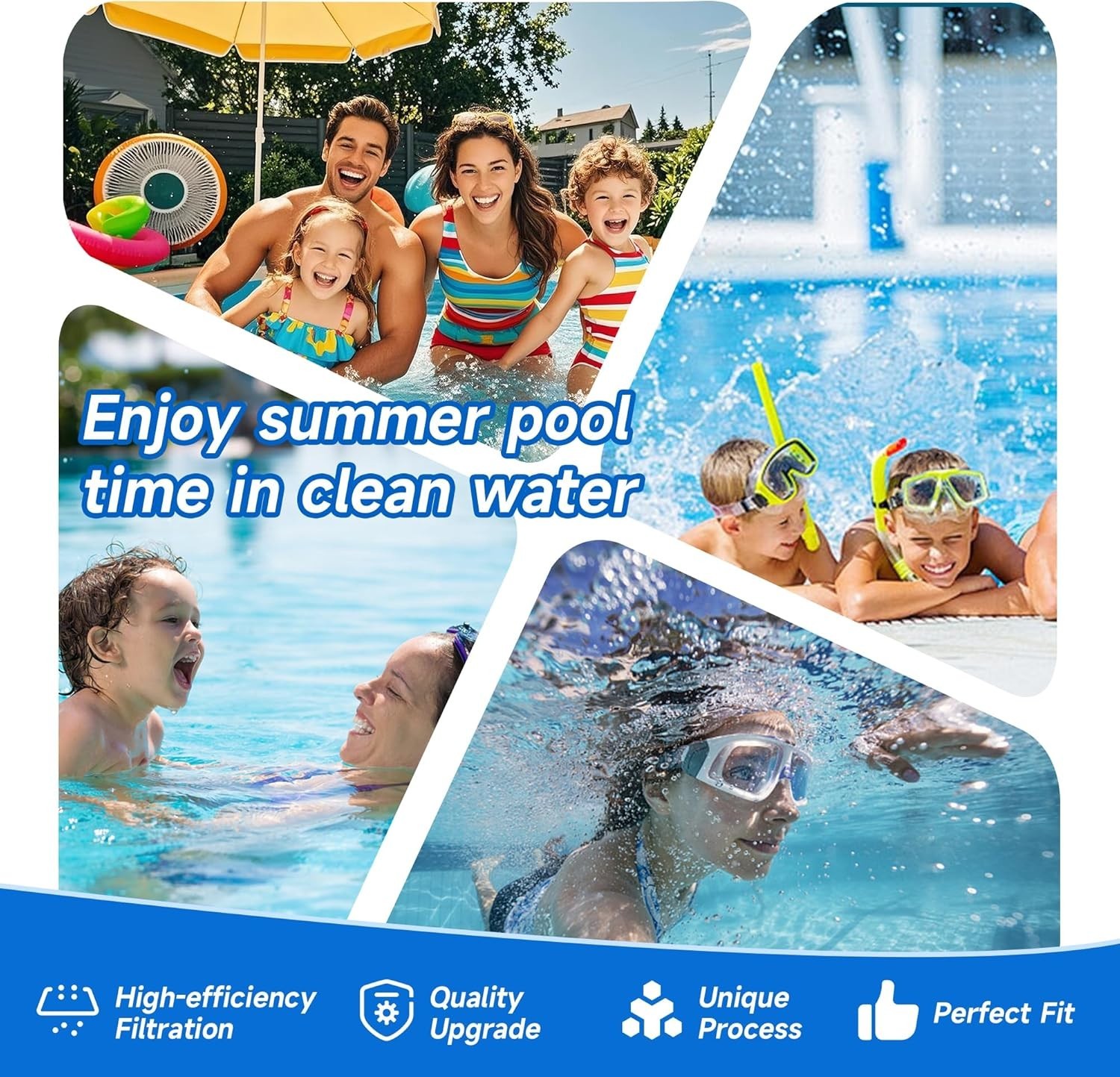 27002-0300S Pool Filter Cartridge, Compatible With Sta-Rite System 2 Modular Med