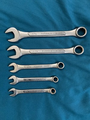 TATOOLS Lot of 5 Wrenches 7 8 10 14 15 mm 12 Point Wrench Set