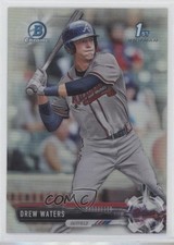 2017 Bowman Draft Chrome Refractor Drew Waters #BDC-90 02ec