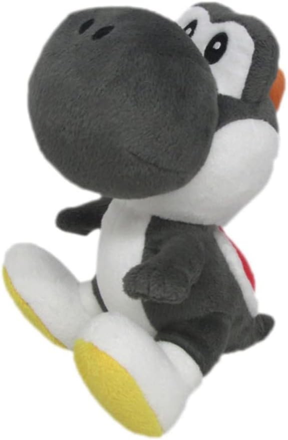 Super Mario Bros All Star Black Yoshi 7"" - Little Buddy Plush