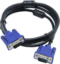 6FT VGA Cable Male to Male 15-Pin HD15SVGA Monitor PC Projector Ferrite Core
