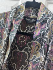Vintage Christian Dior Monsieur Paisley Print Robe