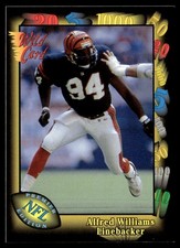 1991 Wild Card Alfred Williams Rookie Cincinnati Bengals #84. rookie card picture