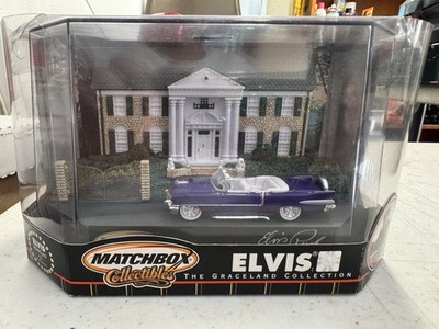 Matchbox Elvis Graceland 1956 Cadillac Eldorado Purple/White Diecast w/Case