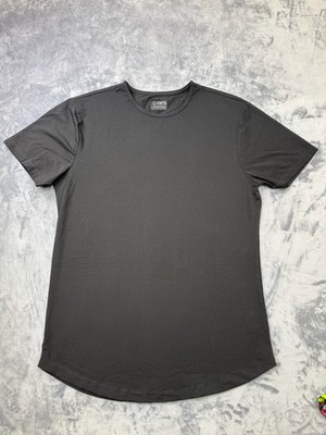 Cuts Clothing Crew Curve-Hem T-Shirt Men's Extra Large Black Pyca Pro