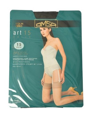 SG Women's OMSA 15 Denier Sheer Bra Sock With Invisible Toe Item