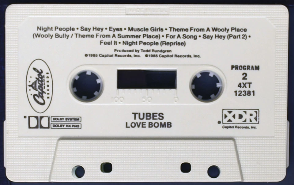 The Tubes - Love Bomb - MC Cassette [MCFx12 033] USA - Imagem 4 de 4