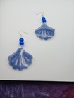 Blue Dangle Earring In Sea Shell Design Handmade — photo 10