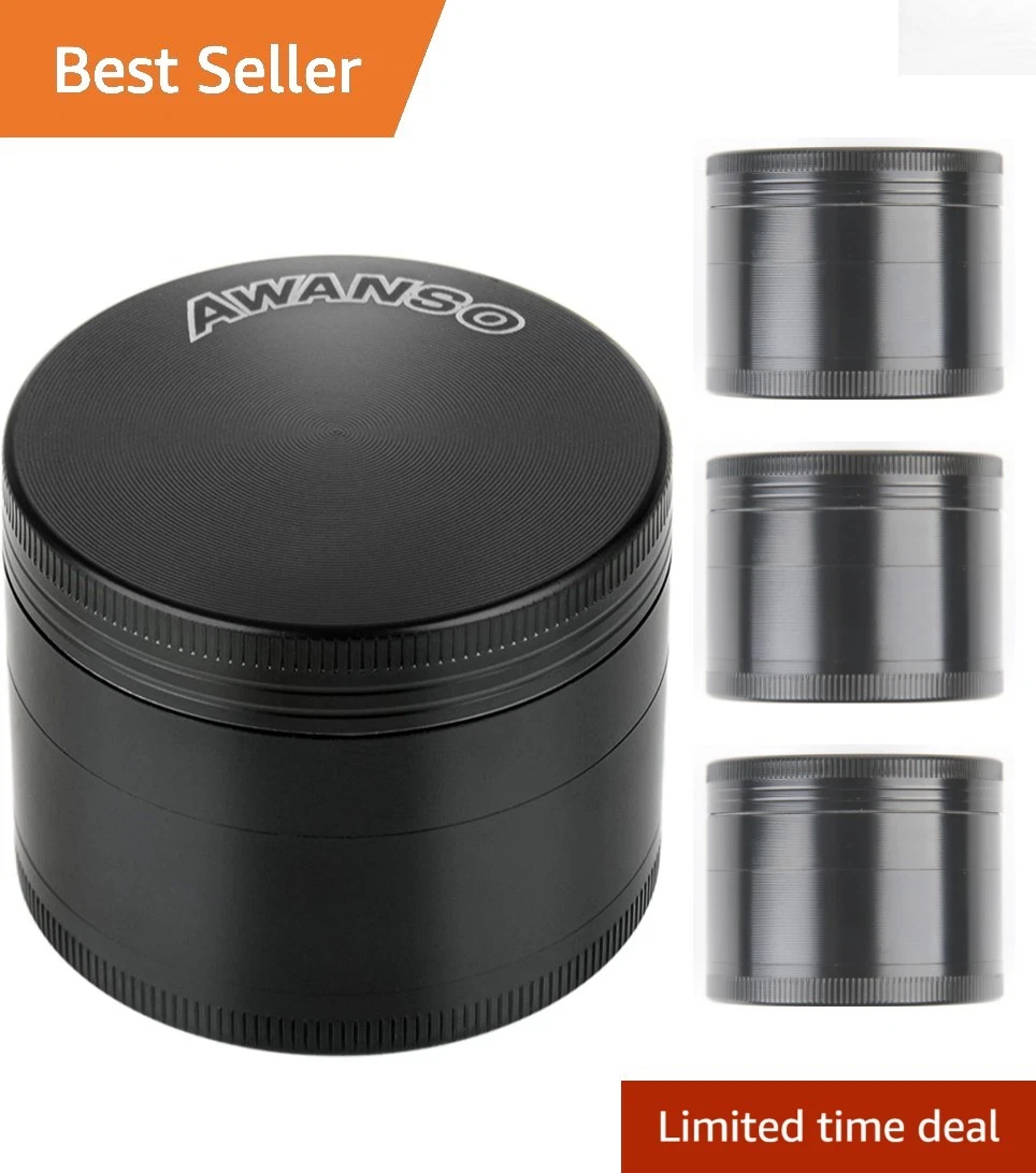Durable 2" Zinc Alloy Spice Grinder - Effortless Grinding for Culinary Delights