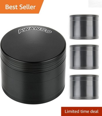 Durable 2'' Zinc Alloy Spice Grinder - Effortless Grinding for Culinary Delights