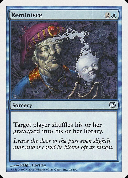 Reminisce 2x FOIL MTG 9ED Ninth Edition Uncommon MINT blue
