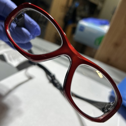 BURLINGTON MEDICAL radiation filtering Glasses . Red 30 . Never used . 
