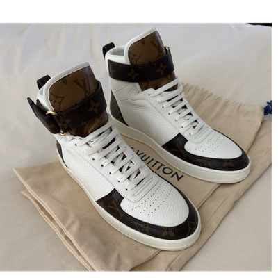 Louis Vuitton Women's Boombox Sneaker Boots Leather with Monogram Canvas