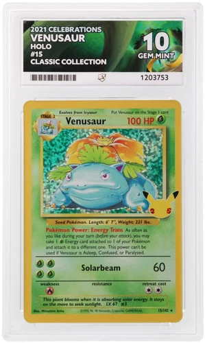 Venusaur 15/102 ACE Celebrations Pokemon ACE 10 Gem Mint