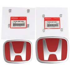 2pcs Front Rear Badge H Emblem Fit For Hondaaccord Exex-llxlx-p 2008-2013