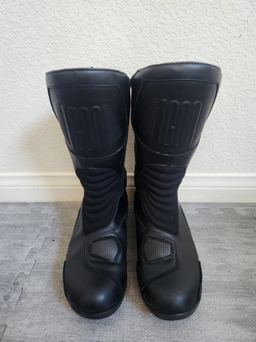 iicon asphalt technologies motorcycle black leather boots Size 11 Icon Motorcycle Boots for sale | eBay main image 2
