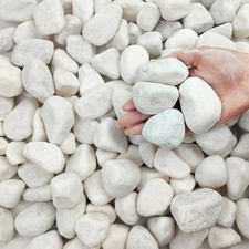 FANTIAN 10 lbs White Gravel for Aquarium, 2-3 Inch Large Pebbles for Planters...