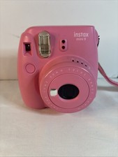 Fujifilm Instax Mini 9 Instant Camera - Hot Pink - Tested Working