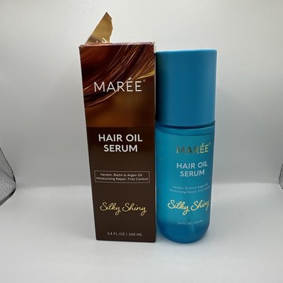MAREE Hair Oil for Frizzy Hair with Argan Oil, Keratin & Biotin   Hair Serum 