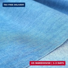 5OZ Cotton Denim Fabric 55 Wide Light Blue 1 Yard Sewing Craft Entelare