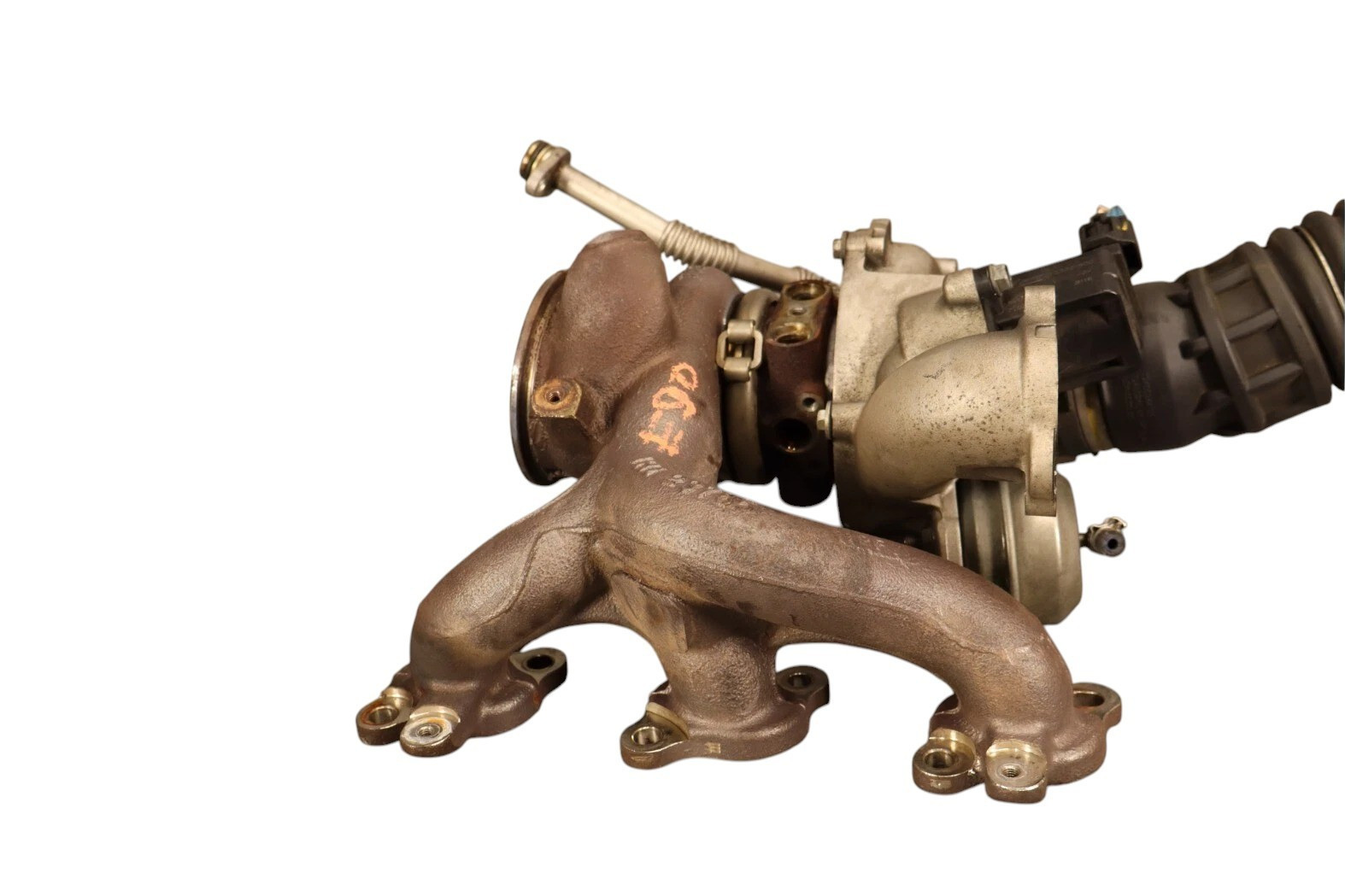 14-21 Maserati Ghibli Engine Front Left Side Turbo Charger Manifold 297712 OEM
