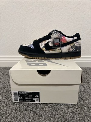 Nike SB Dunk Low Supreme Rammellzee Men's Sneakers Size 8