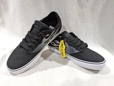 Vans Men's Atwood Deluxe Faded Flame Black/White Skate Sneakers - Asst Size NWB